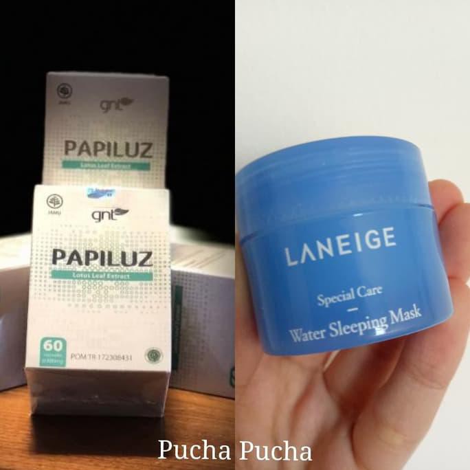 Terlaris Papiluz Original 100% Free 1 Laneige Skincare ( Obat Pelangsing Aman) #001