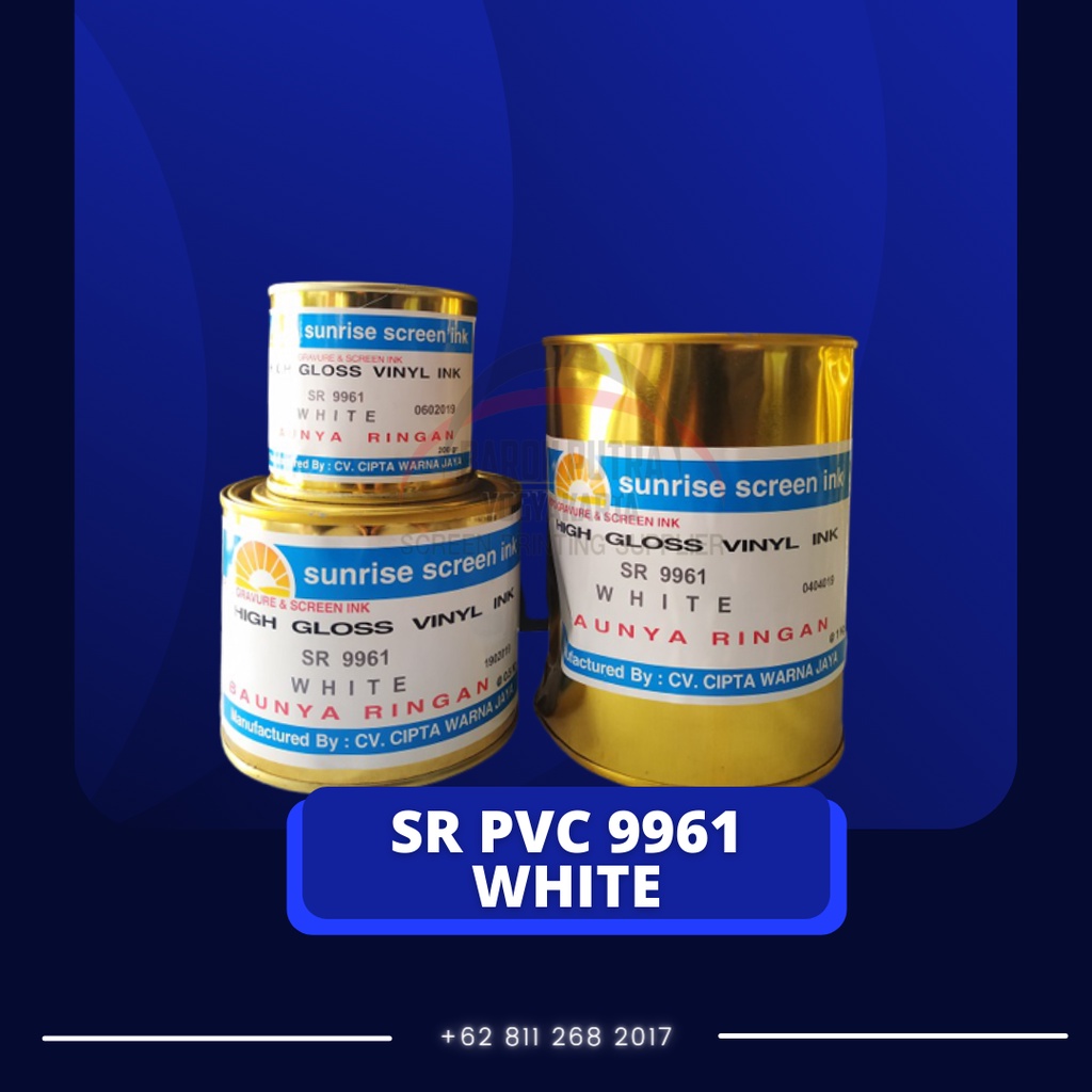 

SUNRISE PVC 9961 WHITE 1KG - TINTA SABLON KERTAS