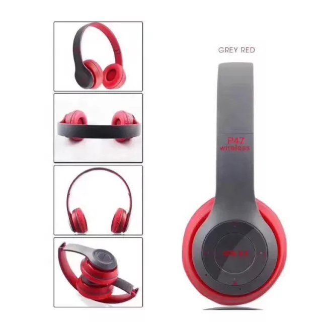 Headphone Bluetooth P47 Wireless Portable Bluetooth Headset Bass Earphone Audio Gaming Music