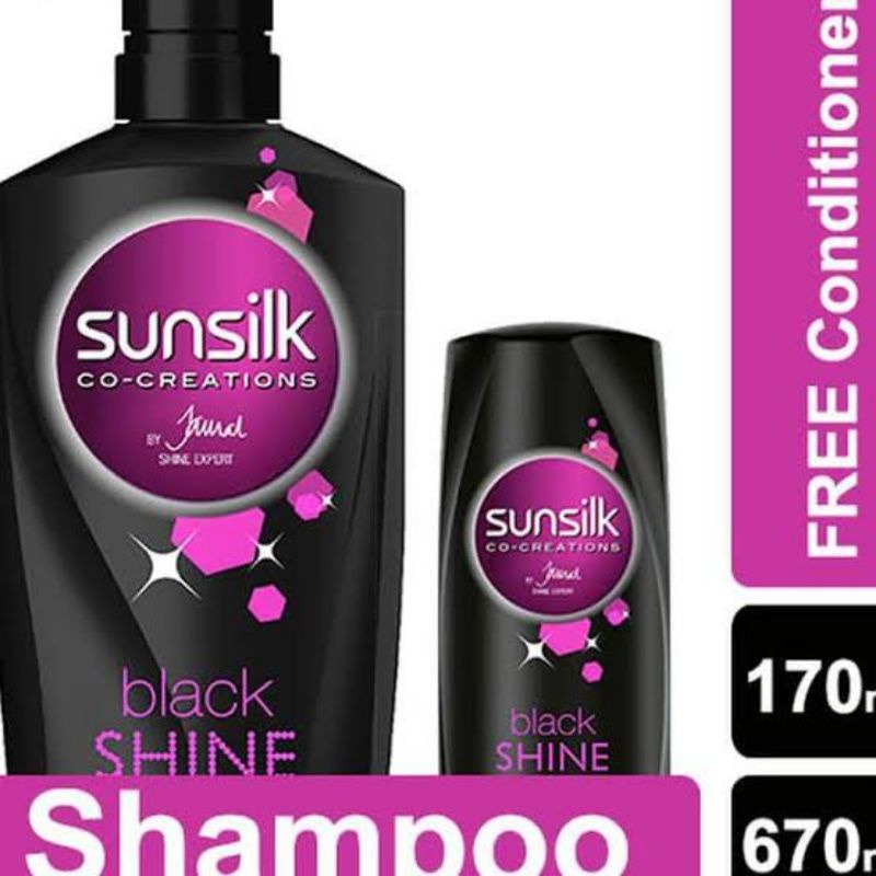 Shamp Sunsilk Hitam 650ML + Conditioner Smoothies