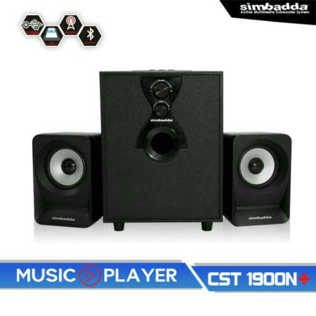 Speaker Simbadda CST 1900 N+ 1900N+ 1900N Plus Subwoofer Bluetooth USB