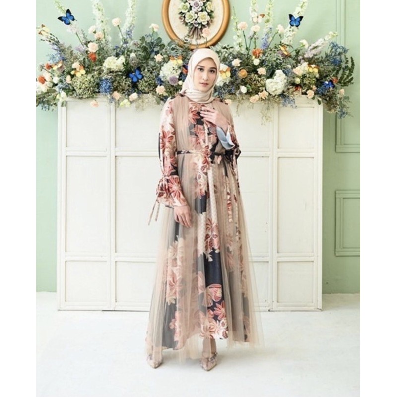 Alyssa Dress with Tulle in Crystal Ruby by Wearing Klamby