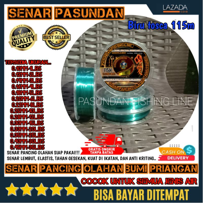 senar pancing Pasundan line,senar pancing tidak keriting,senar pancing mudah tenggelam,senar pancing