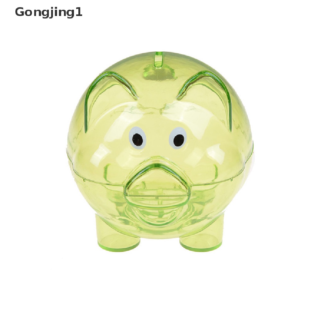 Gongjing1 Celengan Bentuk Babi Bahan Plastik Untuk Anak-Anak