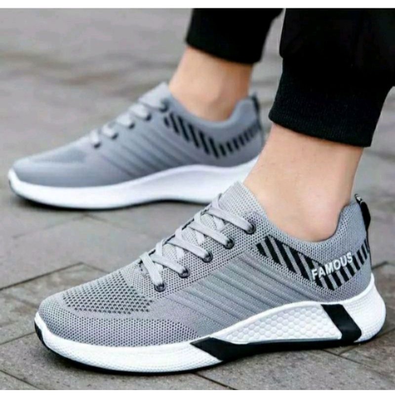 Spatu pria sneakers Sepatu pria Sepatu olahraga Sepatu cowok Spatu pria / wanita TERBARU SEPATU CASUAL PRIA FAMAUS X2