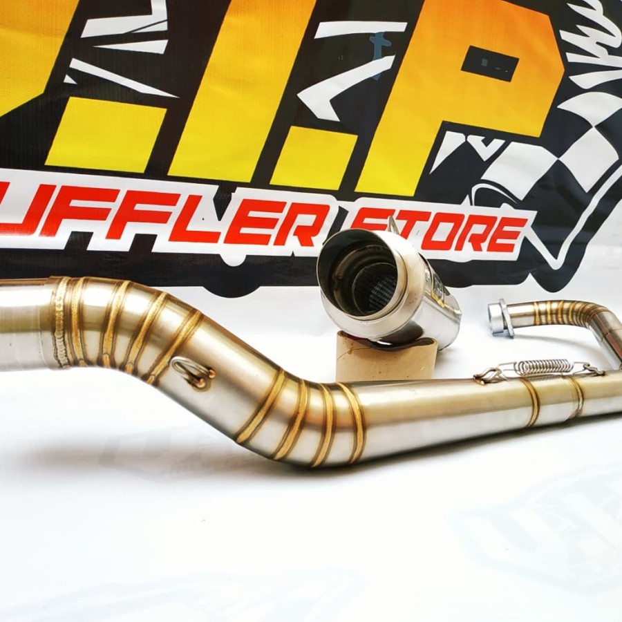 Jual Knalpot Motor Racing Merk RCB1 SATRIA FU Spek Porting 155CC Full Stainless