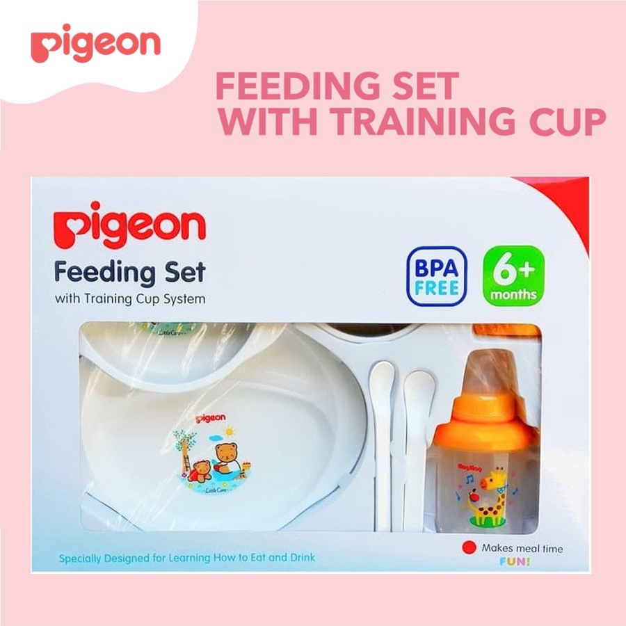 Pigeon Feeding Set with Training Cup System Perlengkapan Makan Bayi