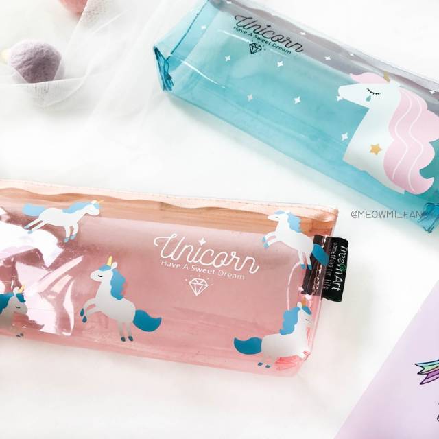 [MEOWMI] Tempat pensil Unicorn Transparan Deam PC0087-4