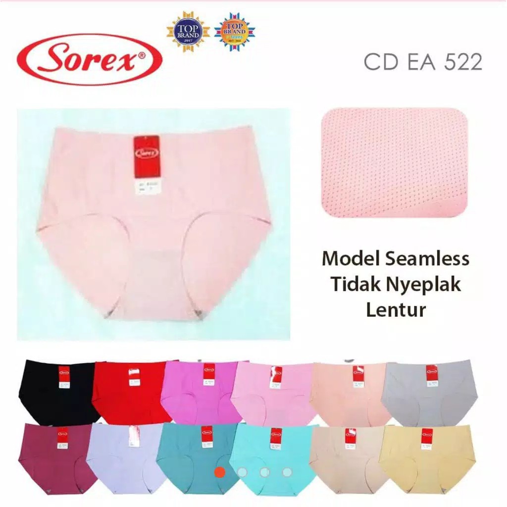 original Celana Dalam Wanita Seamless Tanpa Jahitan Anti Nyeplak Sorex 522 Garansi Termurah