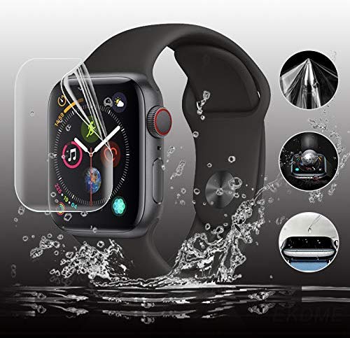 Pelindung Layar Tempered Glass Full Cover 42mm 44mm 40mm 38mm Untuk Iwatch Se 6 5 4 3 2 1