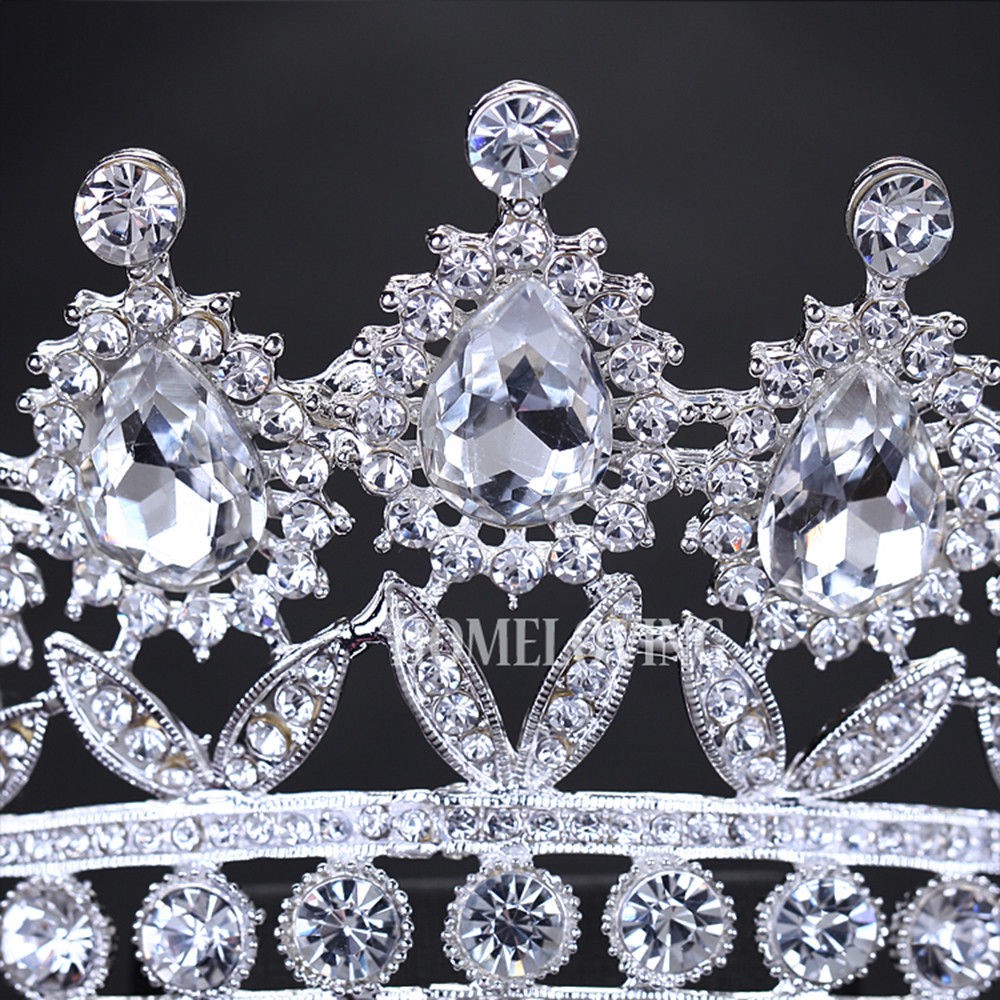 Rhinestone Crystal Wedding Crown Bride Tiara Princess Queen Diadem