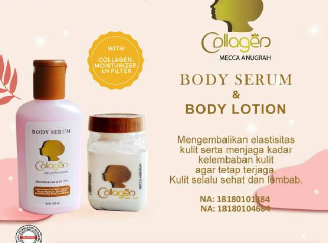 PAKET MECCA ANUGRAH ( BIBIT COLLAGEN + BODY SERUM ) ORIGINAL BPOM