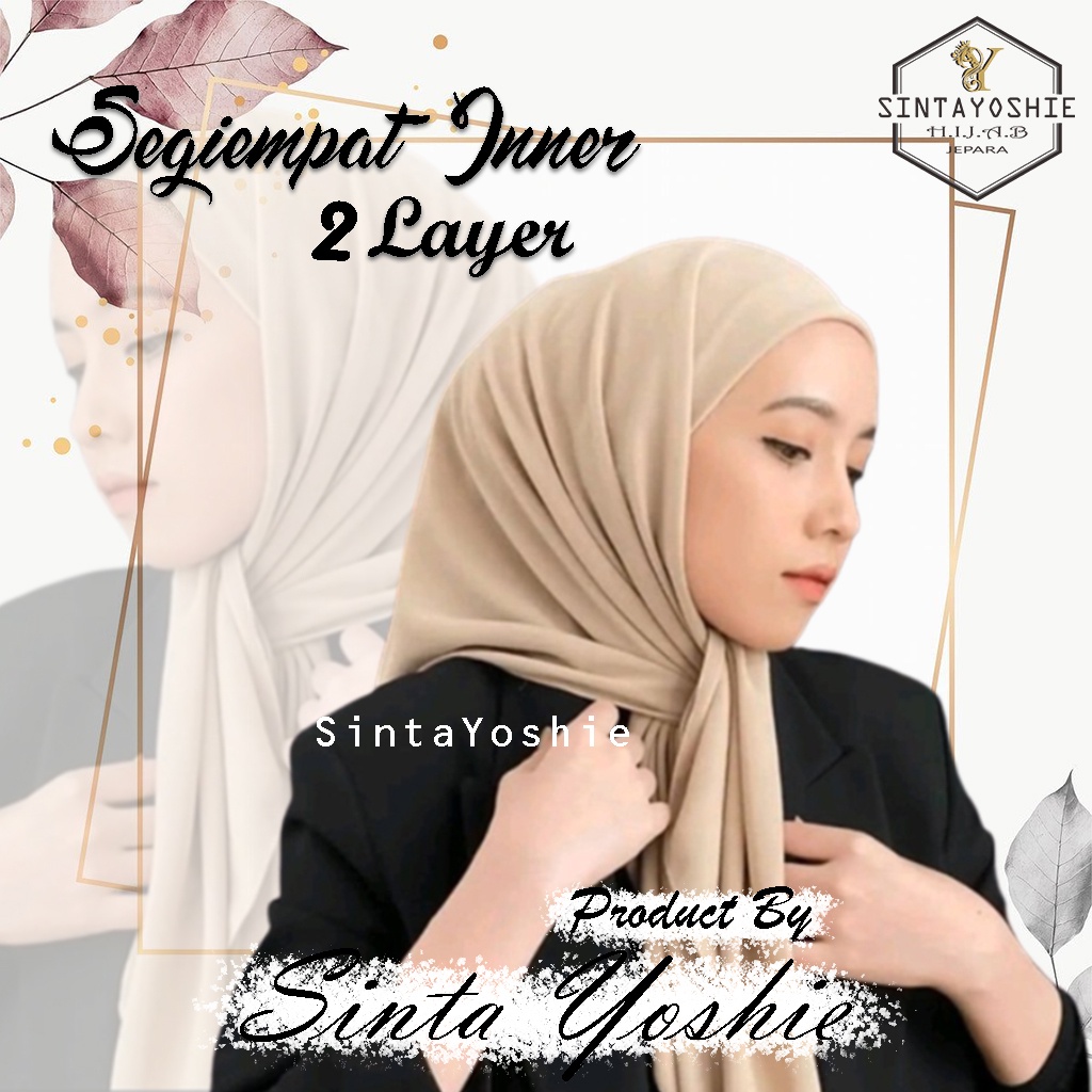 [PROMO] JILBAB SEGI EMPAT INNER 2 LAYER 2IN1 | SEGITIGA INSTAN INNER 2IN1 | HIJAB SEGI EMPAT INSTAN POLOS