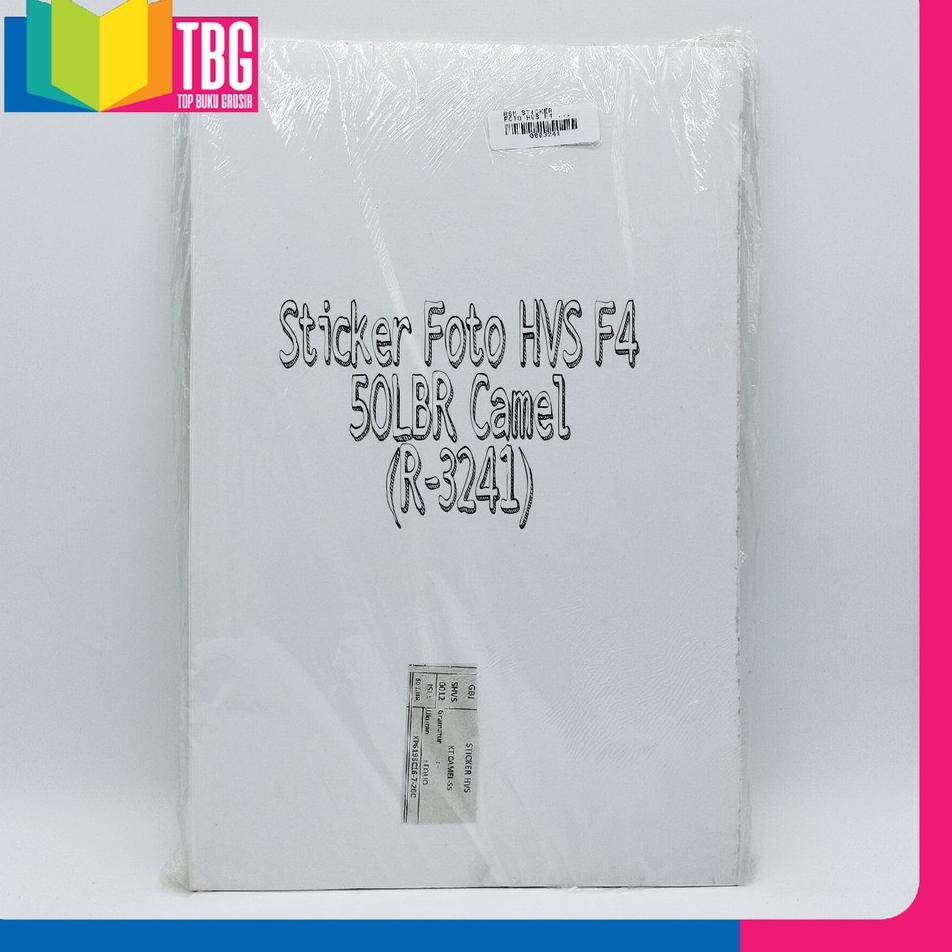 

[KODE BARANG I0E96] 1 PAK (50 LEMBAR) STICKER FOTO F4 50 LBR CAMEL / KERTAS STICKER ij