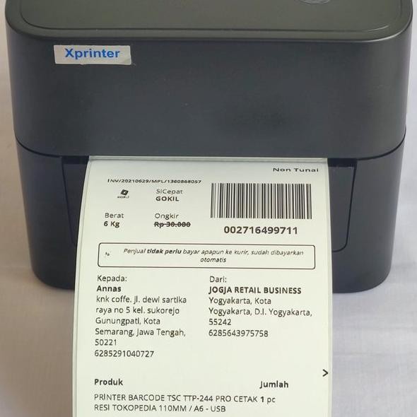 PRINTER BARCODE THERMAL XPRINTER XP-D4601B CETAK (USB+BLUETOOTH)