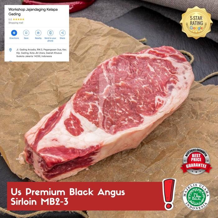 

Steak | Us Premium Black Angus Sirloin/ Striploin Beef Steak Mb 2-3 200Gr
