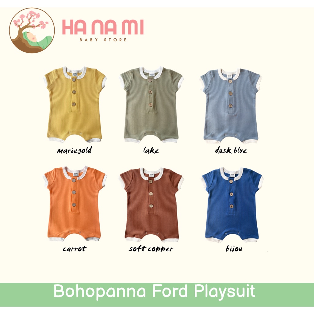 BOHOPANNA Unisex Ford Playsuit ( Baju bayi)