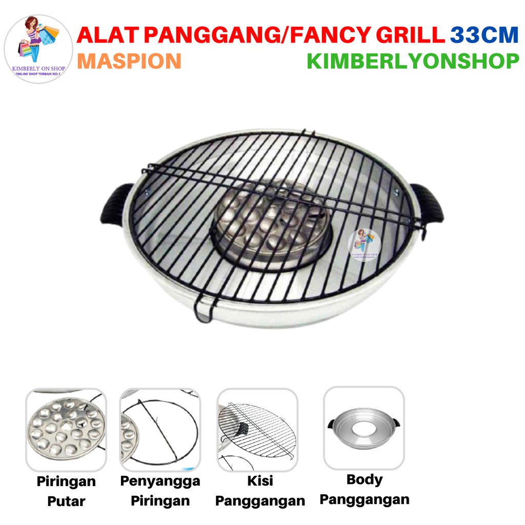 Alat Pemanggang Fancy Grill Alat Panggang Serbaguna 33cm