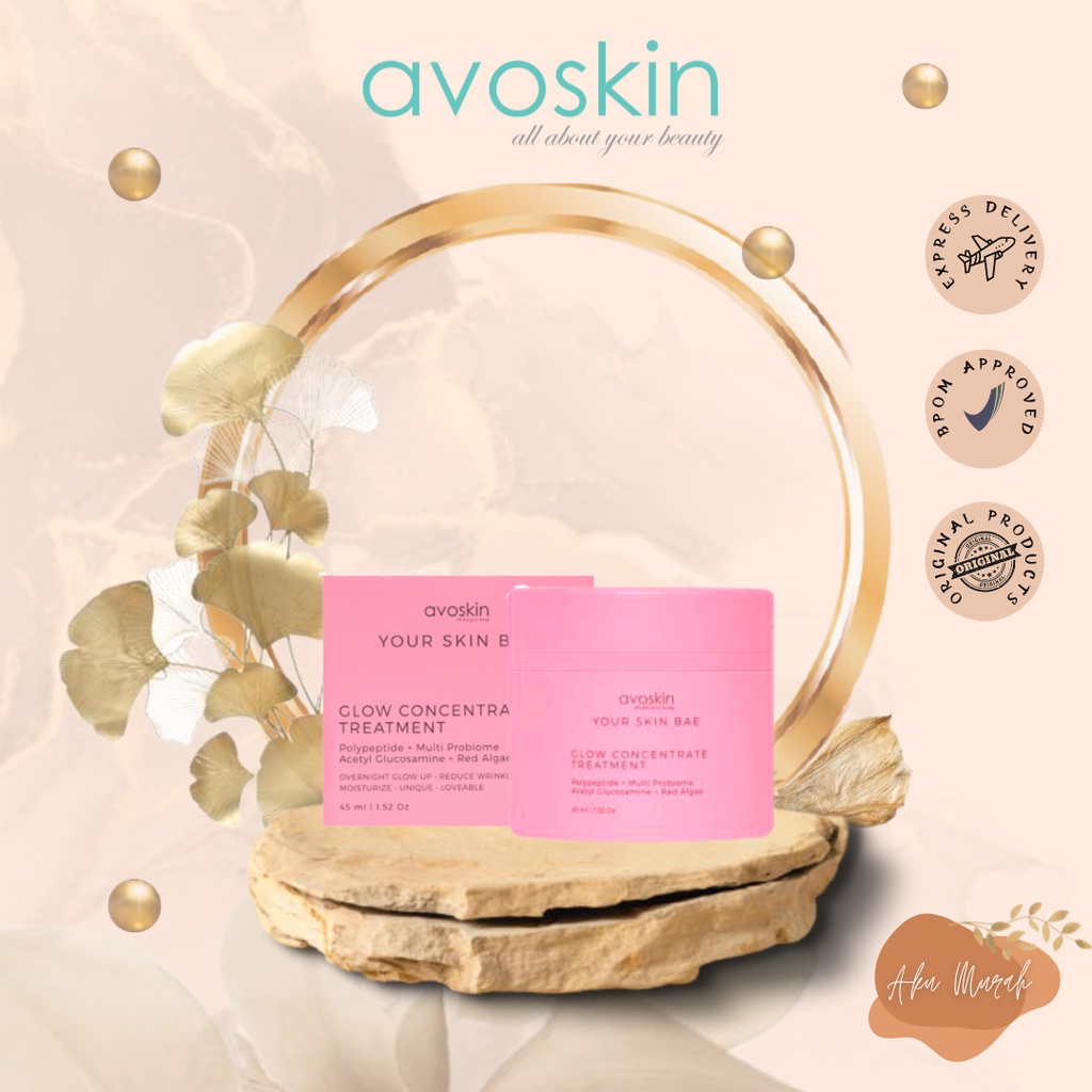 ✨ AKU MURAH ✨ Avoskin YSB Glow Concentrate Polypeptide + Microbiome + A. Glucosamine + Algae 45ml BPOM