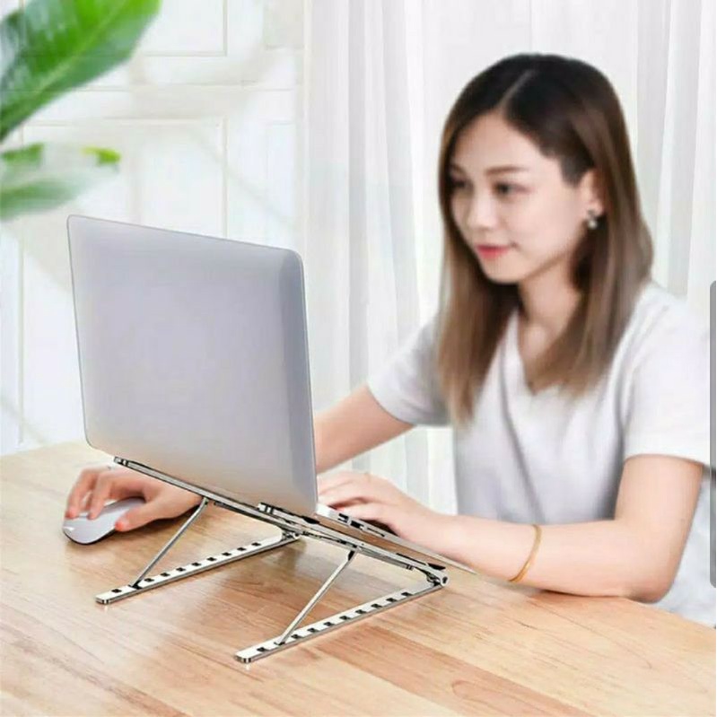 Holder Stand Laptop Multifungsi Stand Laptop Holder Lipat Standing Tablet Holder Stand