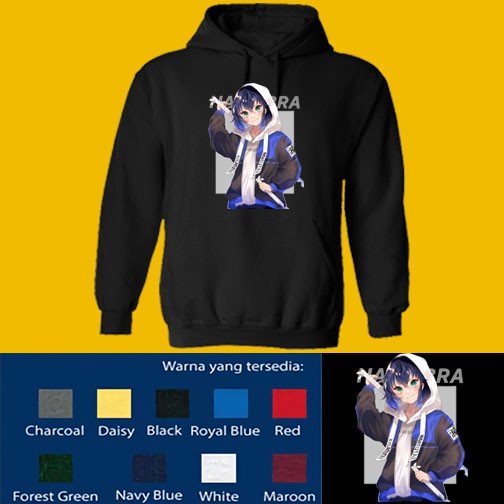 HOODIE COTTON COMBED 30'S DEMON SLAYER INOSUKE STYLE