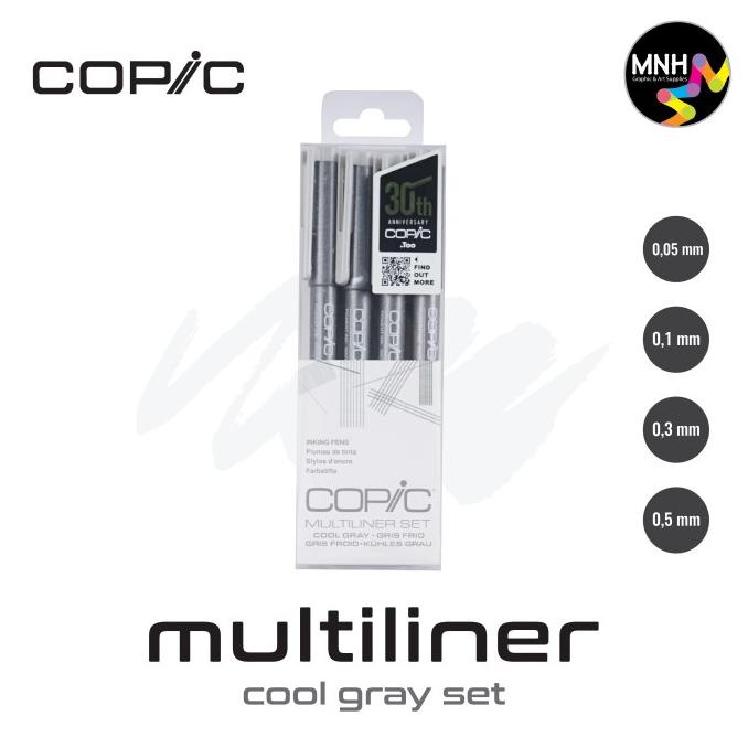 

Copic Multiliner Cool Gray Set