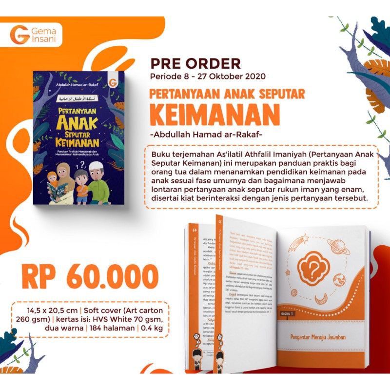 Rumahrizki Buku Pertanyaan Anak Seputar Keimanan Gema Insani Shopee Indonesia