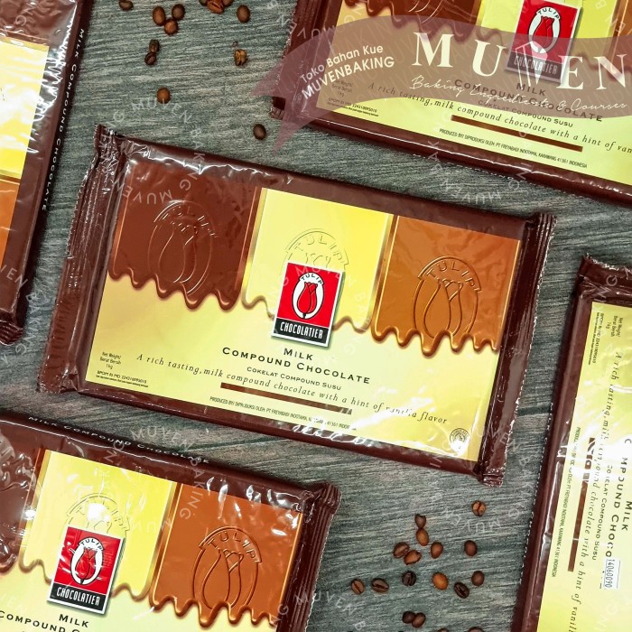 

ORIGINAL MURAH COKLAT BATANG TULIP MILK 1 Kg / COKELAT CHOCOLATE COMPOUND