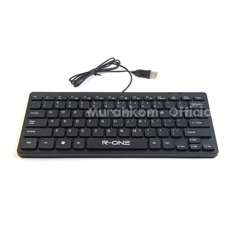 KEYBOARD USB MINI R-ONE 1602 KEYBOARD MINI MURAH R-ONE R1602 KEYBOARD LAPTOP PC KOMPUTER ANDROID