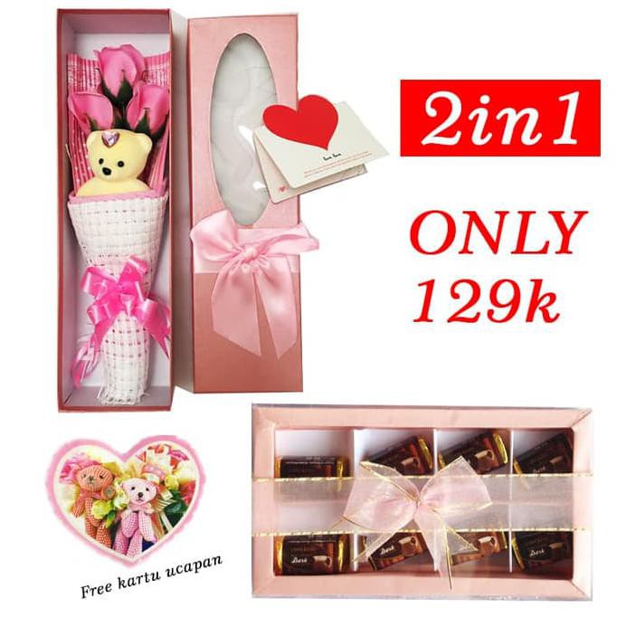 

Open Ds Promo 2In1 Bunga Valentine - Kado Valentine - Coklat Valentine Cpv03