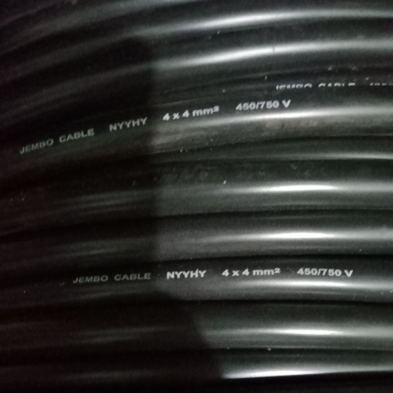 KABEL JEMBO NYYHY 4x4MM METERAN SERABUT