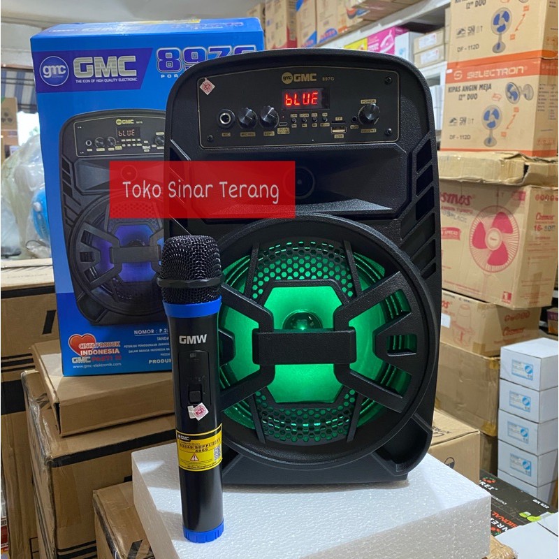 Speaker Bluetooth Portable GMC 897G 8 inch SNI