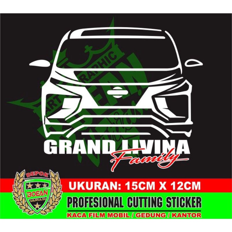 Cutting Sticker Grand Livina Sticker siluet mobil Grand Livina New