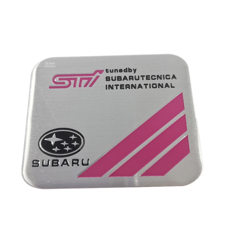 1pc Stiker Emblem Logo STI Bahan Aluminum Untuk Fender Samping Mobil SUBARU STI TECNICA