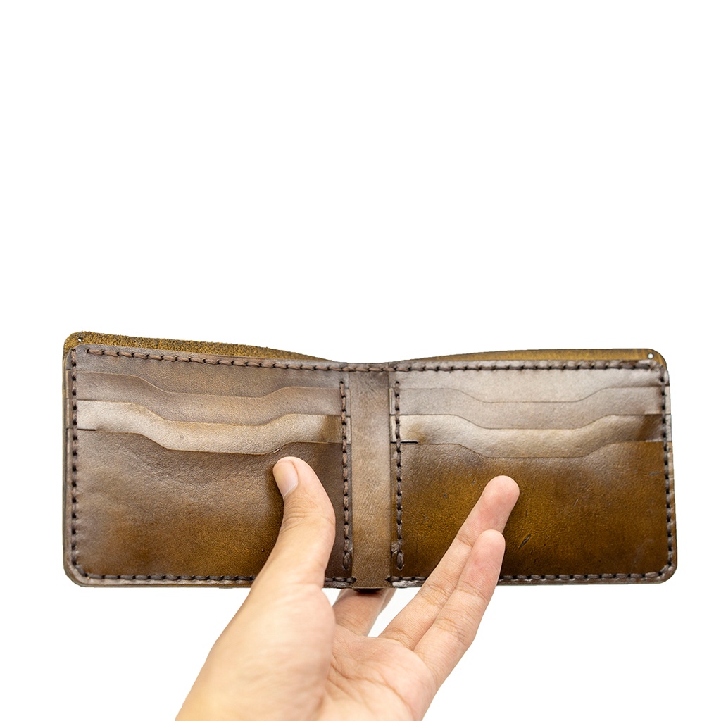 Jayuwan DCBV1 Dompet Pria Full Kulit Asli Artikel Brush Off Jahitan Hademade