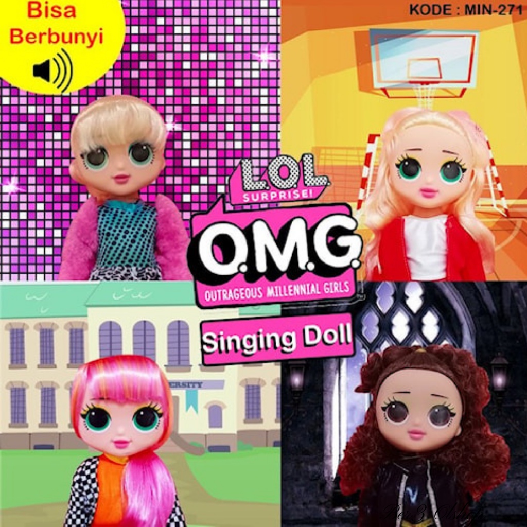 LOL OMG SINGING DOOL Mainan Boneka Anak Perempuan Barbie Cantik Imut Lucu Barby Manja Bisa Bernyanyi