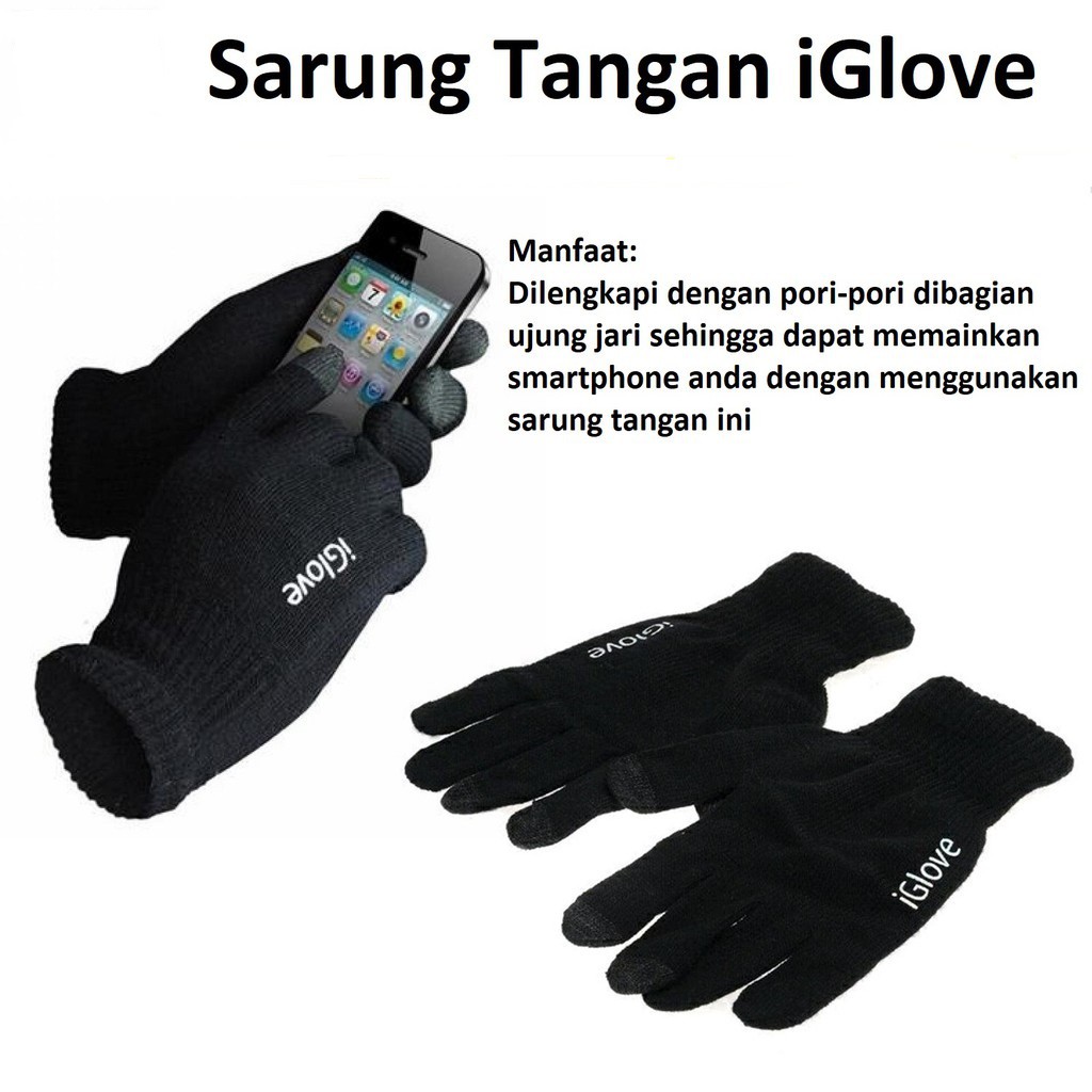 Sarung Tangan i-Glove touch screen gloves motor gojek hp Tablet touchscreen smartphone ios