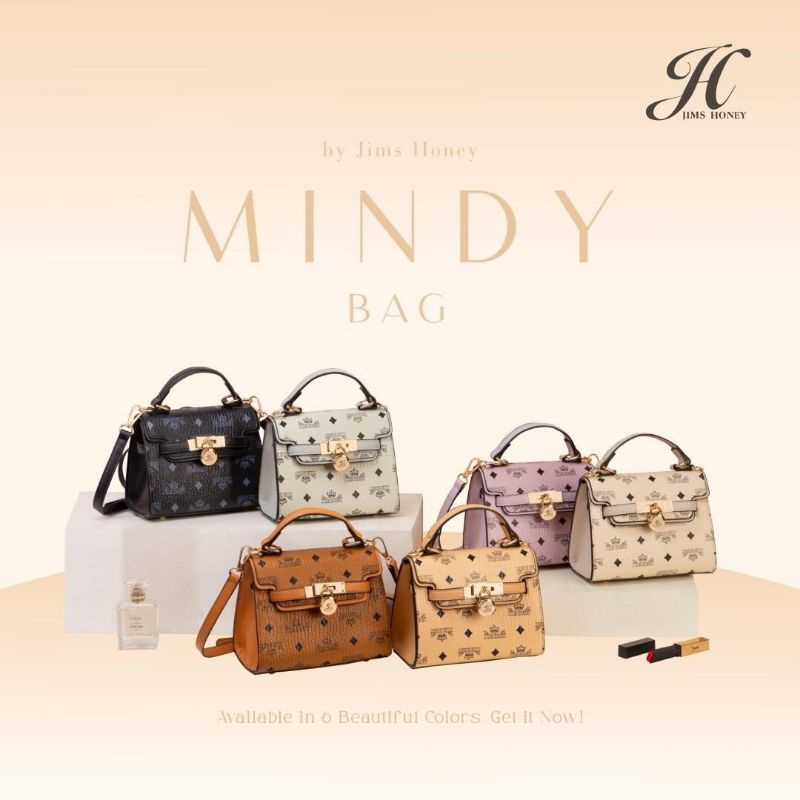 Tas Selempang Jimshoney Mindy Bag Satchel - Tas Mini Jims Honey Original - Tas Kulit Import Mewah Murah