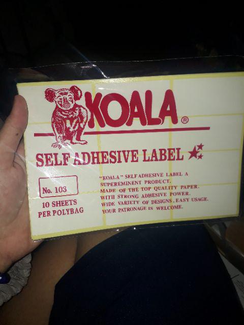 Label Koala 103 33 X 63 Mm Shopee Indonesia