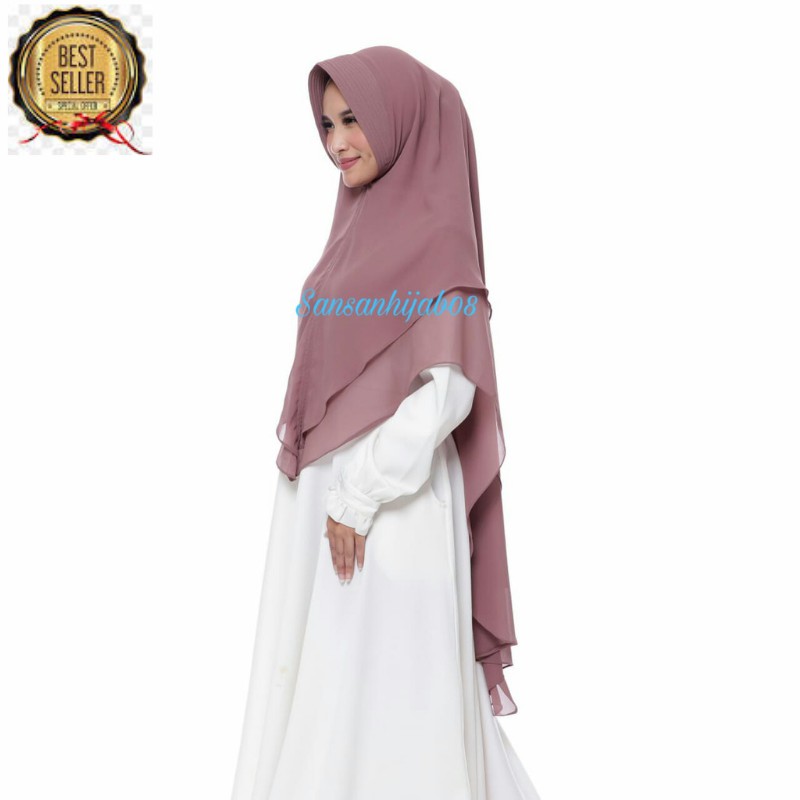 Khimar hijab jilbab syari KHADIJAH SERUTY BABYDOLL