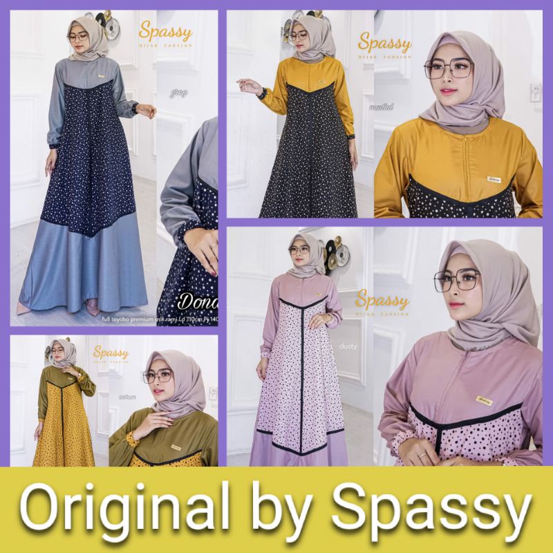 *** SIAP KIRIM *** DONAL MAXY DRESS TOYOBO ORI BY SPASSY
