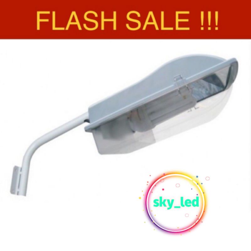 kap lampu jalan/PJU/ water proof/ led outdoor fitting e27 +TIANG /  lampu jalan