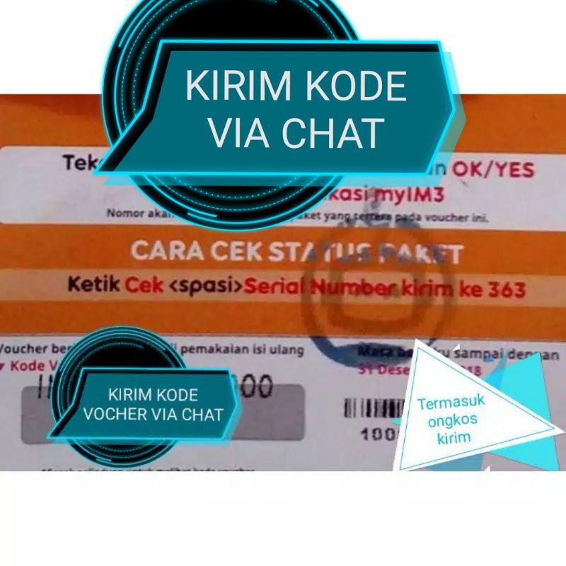 KIRIM KODE VIA CHAT IM3 VOCHER ZONA 3 KALIMANTAN