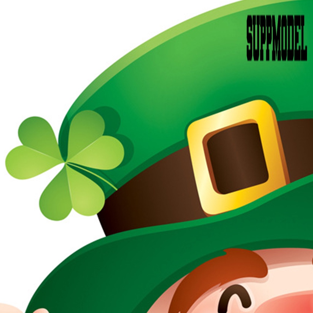 Stiker Jendela Mobil Motif Tulisan Happy St Patricks Day DIY