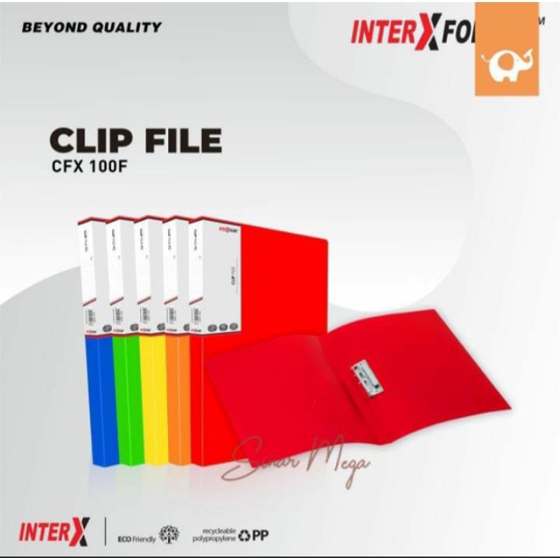 

Map plastik jepit inter x folder clip file