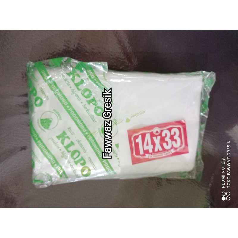 Plastik PE Klopo 14x33, Plastik PE 1kg, Plastik PE Es Batu 14x33 Plastik Gula