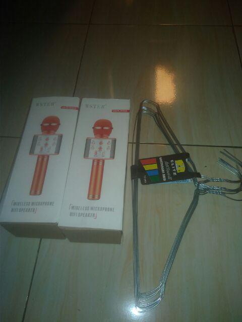 Hanger/gantungan Baju Kawat 1 Set Isi 10 Pcs Anti Karat