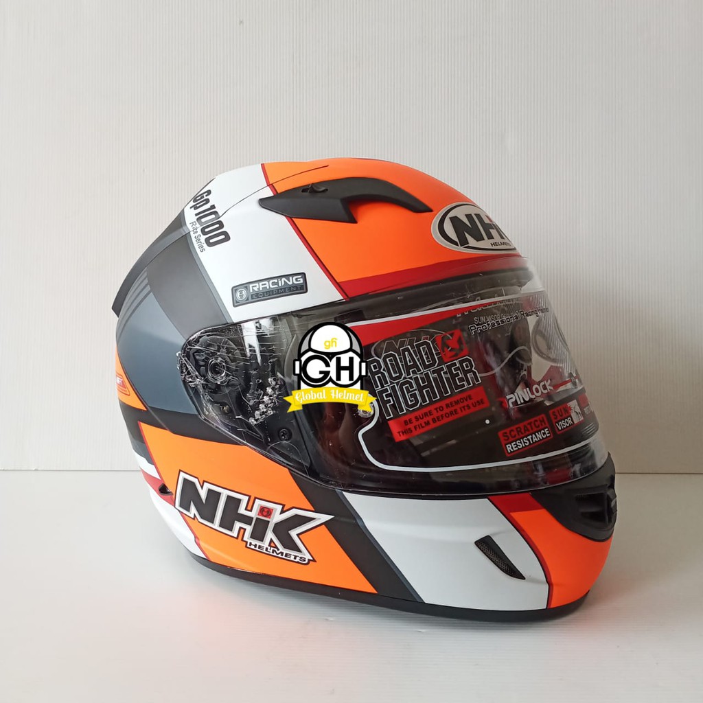 HELM NHK GP1000 SXR BLACK ORANGE DOFF NHK GP 1000 NHK GP1K