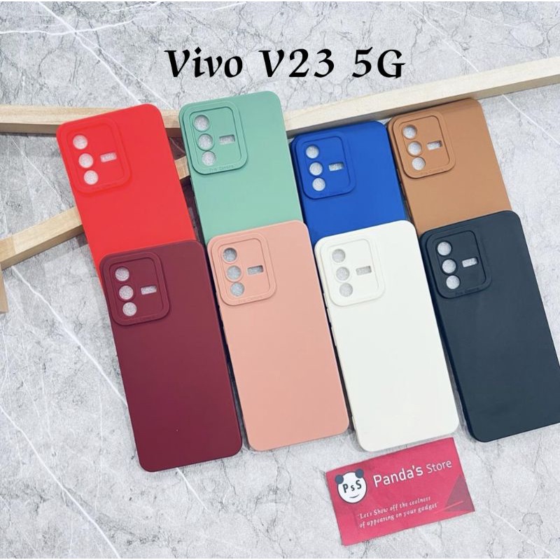 Softcase Pro Camera Vivo V23 5G Candy Case Full Color 3D Silikon TPU