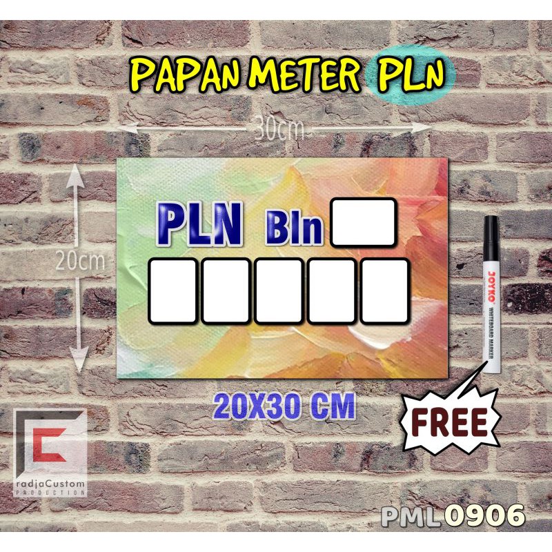 

RadjaCustom Papan Meter Listrik PLN PAM motif Unik - Lukis 06